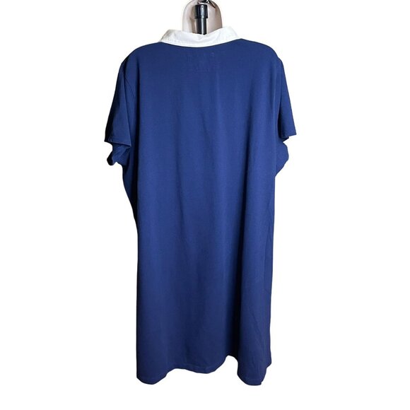 Lands End Shirt Blue Shift Dress Plus Size 3X Above The Knee u - Picture 6 of 12